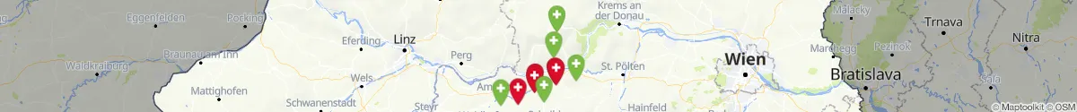 Map view for Pharmacies emergency services nearby Sankt Oswald (Melk, Niederösterreich)